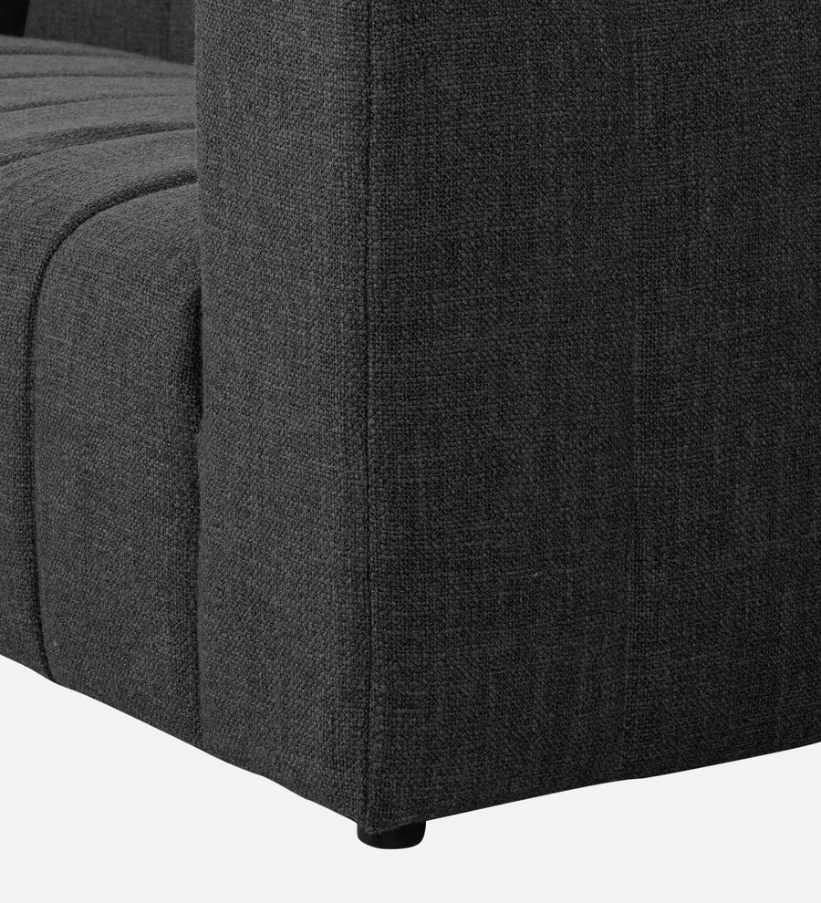 Lara Fabric 1 Seater Sofa In Charcoal Grey Colour - Febonic Living