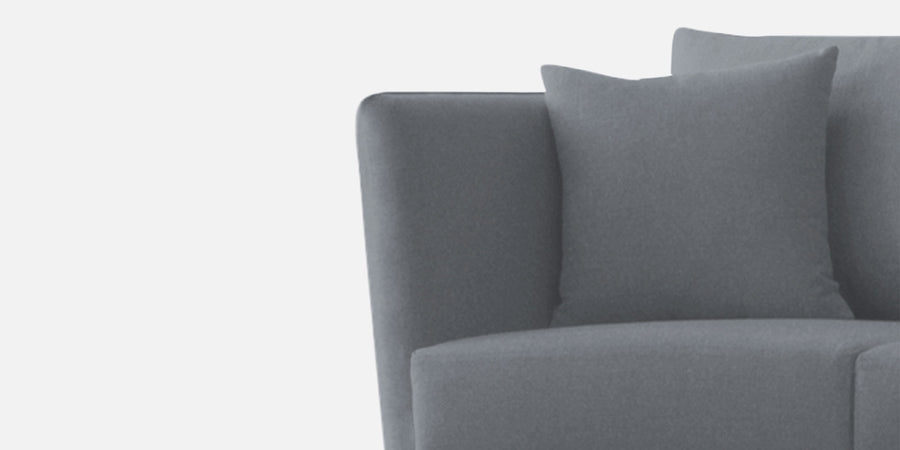 Norway Velvet 3 Seater Sofa In Pubble Grey Colour - Febonic Living