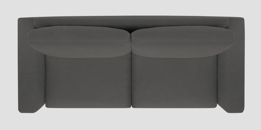 Esha Fabric 2 Seater Sofa In Stone Grey Colour - Febonic Living