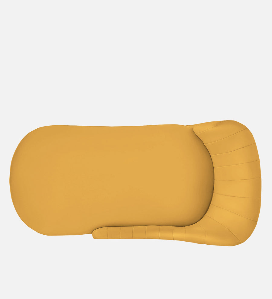 Flora Velvet Lhs Chaise Lounger In Turmeric Yellow Colour - Febonic Living