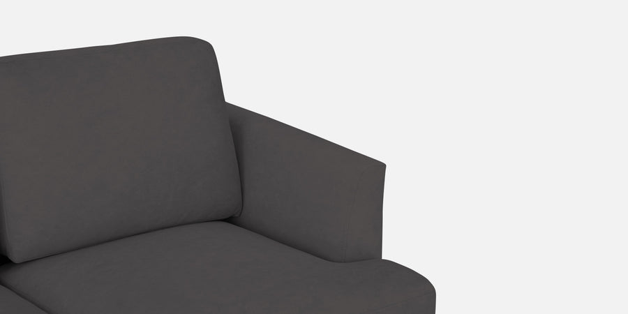 Motra Velvet 3 Seater Sofa In Davy Grey Colour - Febonic Living