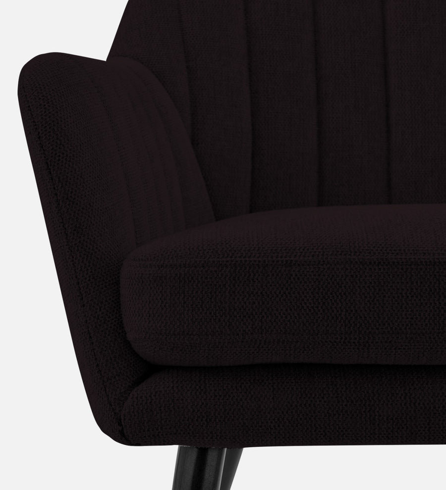 Bella Fabric Arm Chair In Cara Brown Colour - Febonic Living
