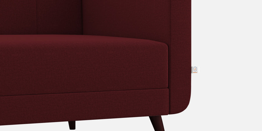 Wiki Velvet 3 Seater Sofa In Blood Maroon Colour - Febonic Living