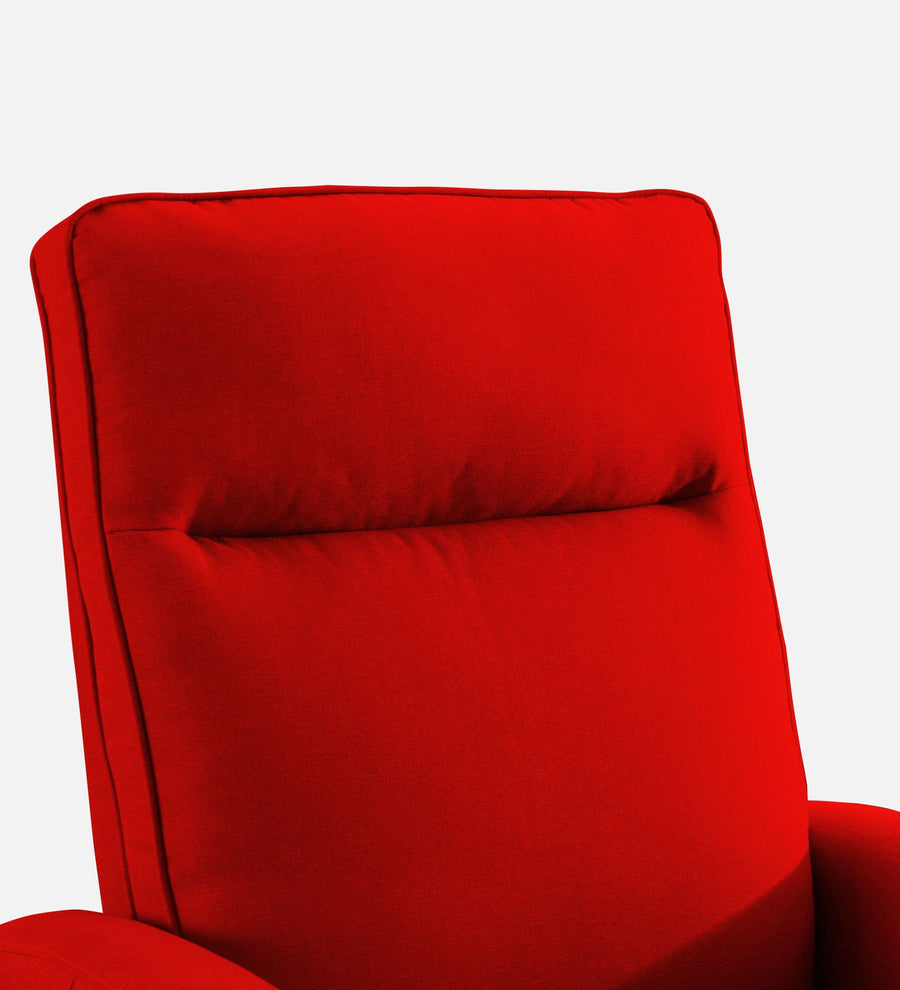 Logan Fabric 1 Seater Motorized Recliner In Ruby Red Colour - Febonic Living