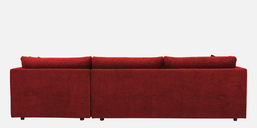 Northern Fabric Lhs Sectional Sofa 3 Lounger In Blood Maroon Colour - Febonic Living