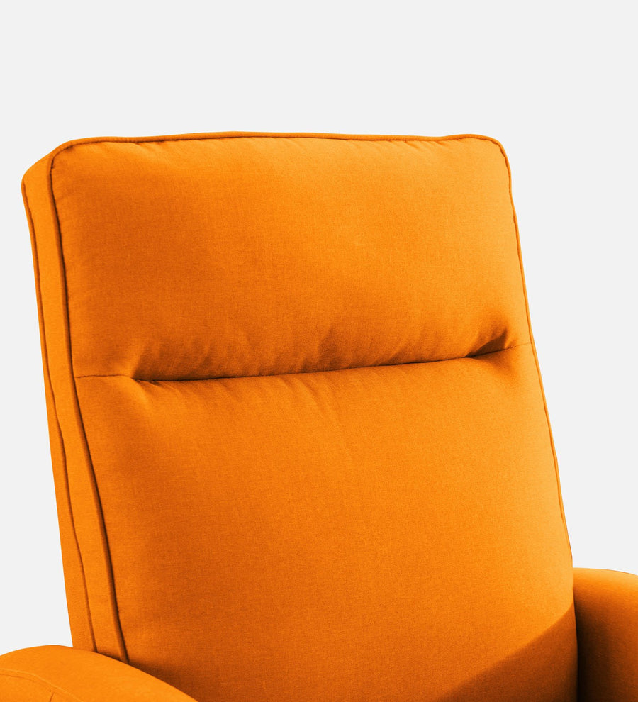 Logan Fabric 1 Seater Motorized Recliner In Vivid Orange Colour - Febonic Living