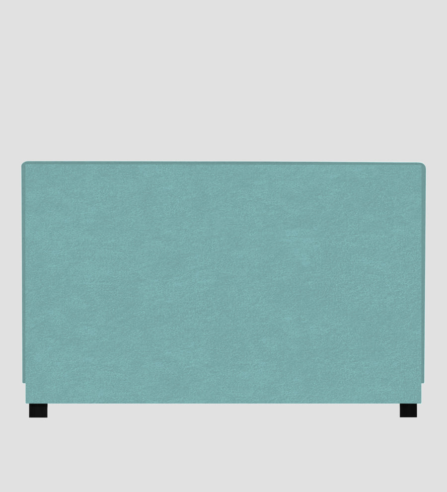 Asyra Velvet Upholstered King Size Bed In Barmunda Aqua Colour With Box Storage - Febonic Living