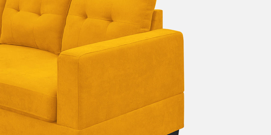 Thomas Fabric Rhs Sectional Sofa 2 Lounger In Bold Yellow Colour - Febonic Living