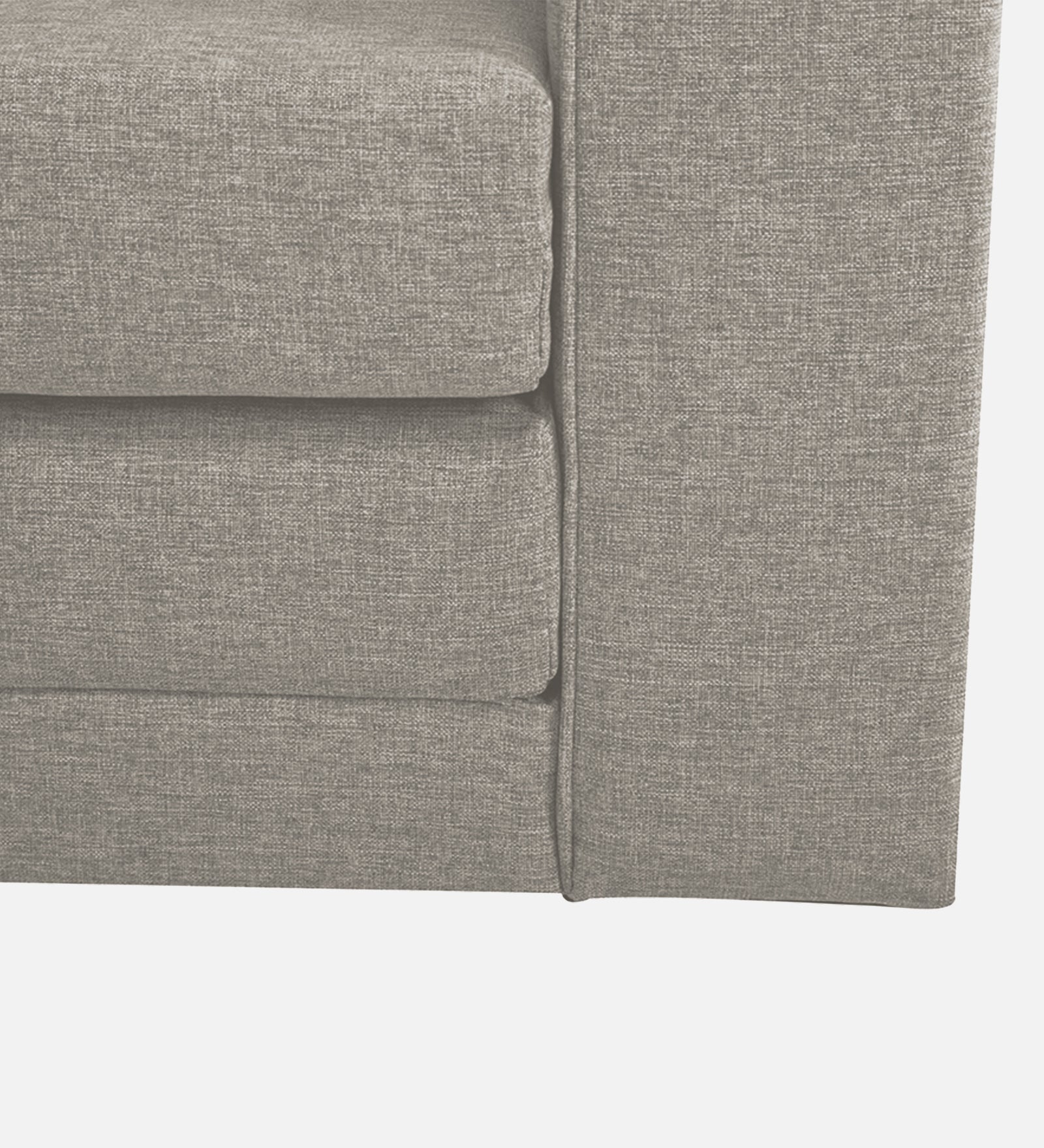 Kenia Fabric 1 Seater Convertible Sofa Cum Bed in Ash Grey Colour