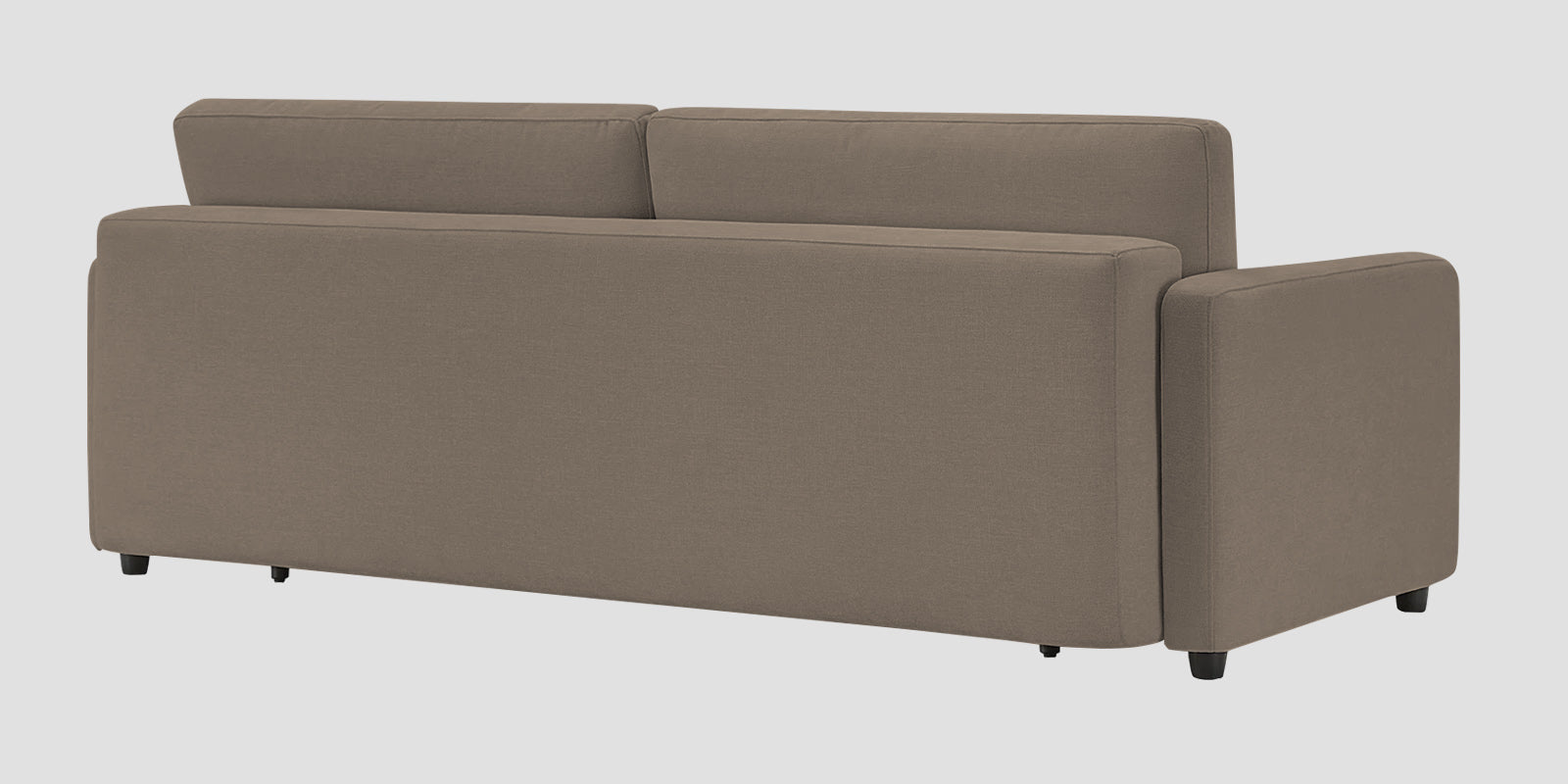 Leora Fabric 3 Seater Convertible Sofa Cum Bed In Hazel Beige Colour - Febonic Living