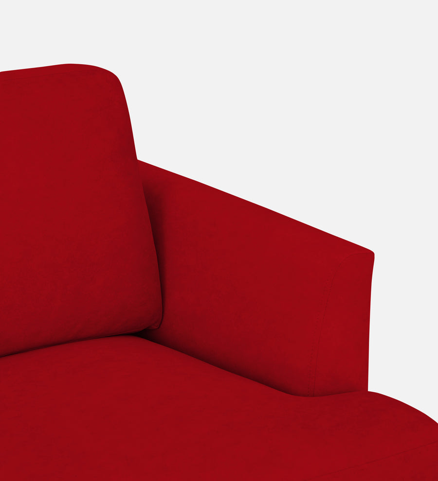 Motra Velvet 1 Seater Sofa In Berry Maroon Colour - Febonic Living