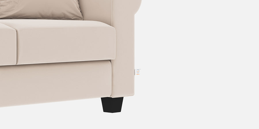 Numonk Velvet 3 Seater Sofa In Camel Beige Colour - Febonic Living