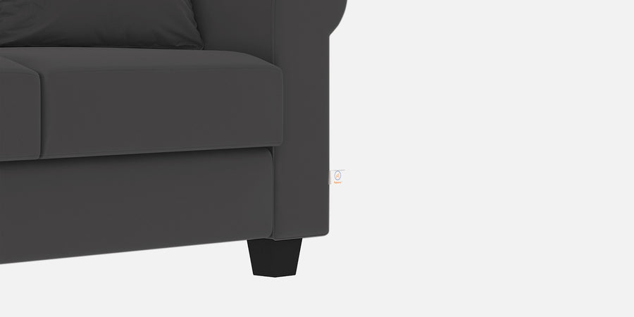 Numonk Velvet 3 Seater Sofa In Davy Grey Colour - Febonic Living