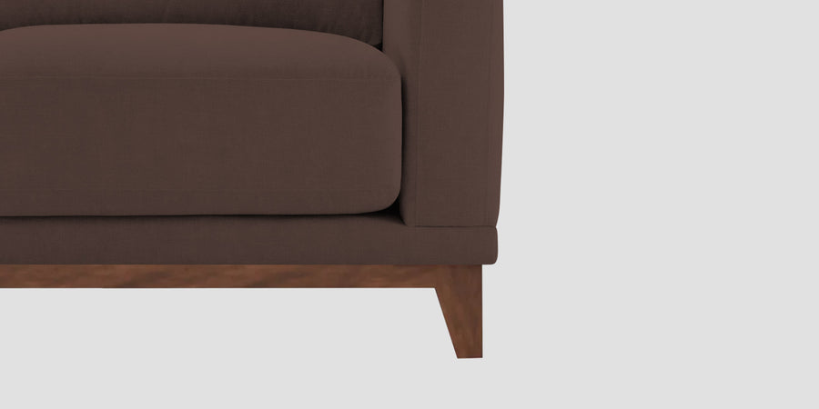 Esha Fabric 3 Seater Sofa In Caramel Brown Colour - Febonic Living