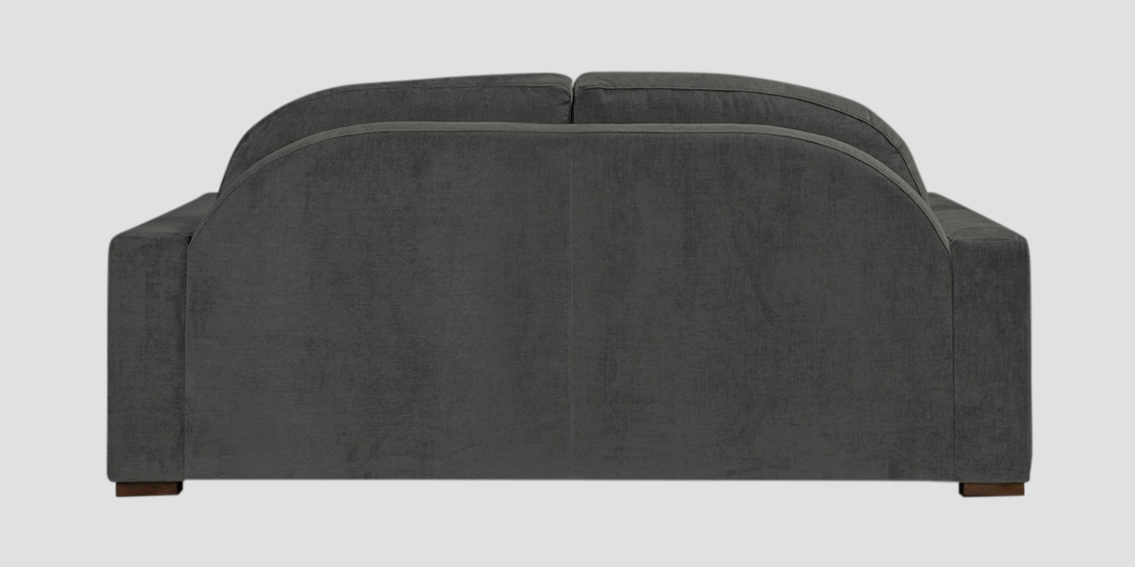 Dara Fabric 2 Seater Sofa In Charcoal Grey Colour