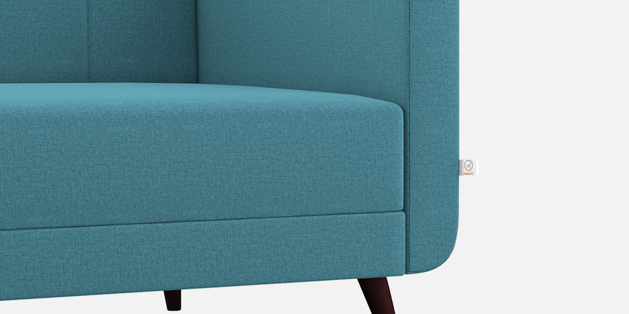 Wiki Velvet 3 Seater Sofa In Aqua Blue Colour - Febonic Living