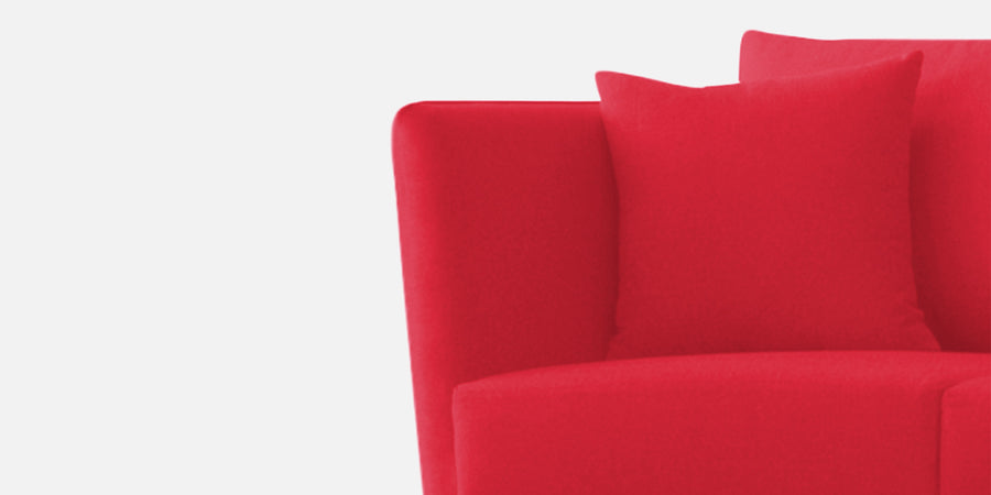 Norway Velvet 3 Seater Sofa In Ox Blood Maroon Colour - Febonic Living