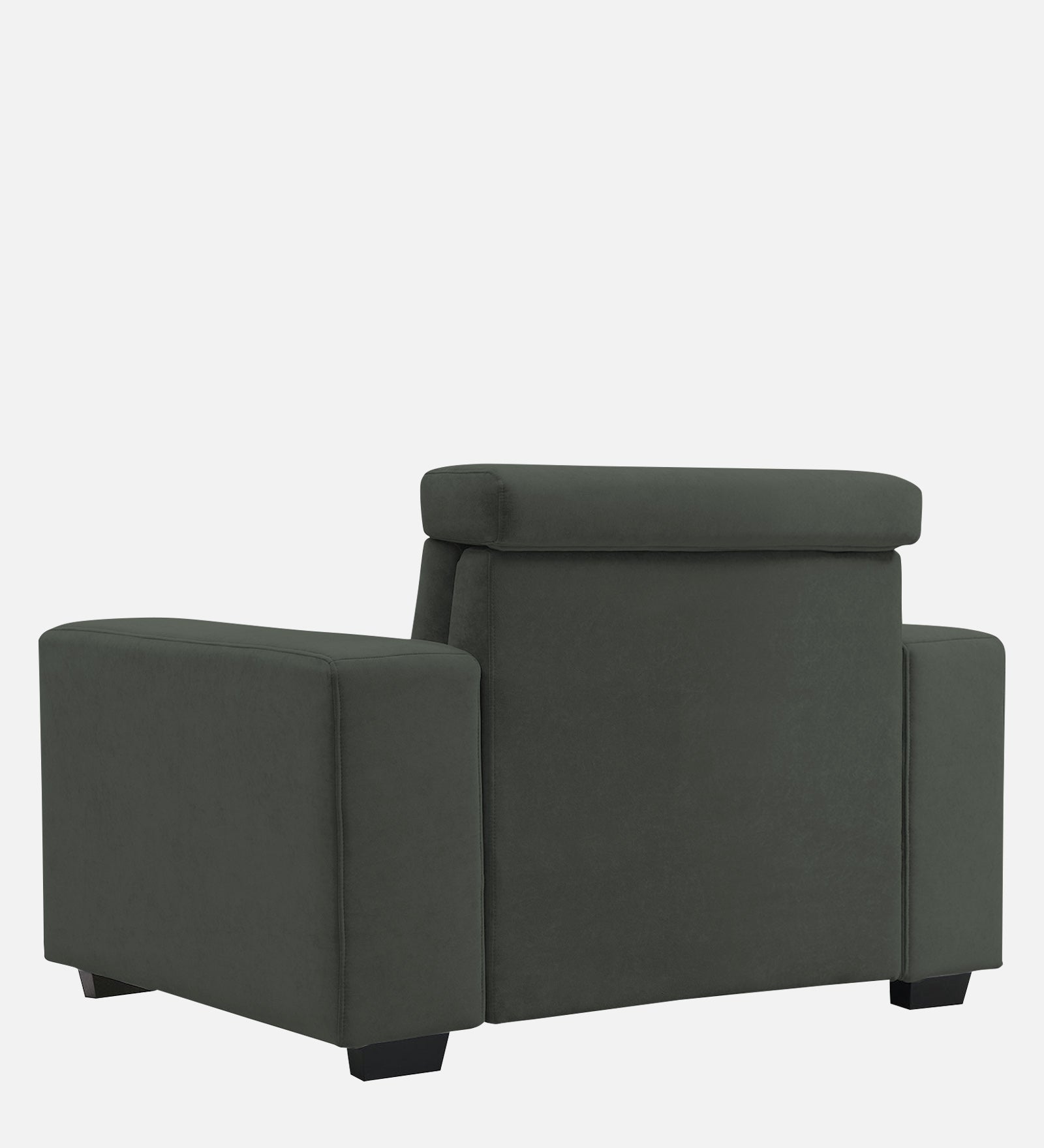 Hiro Fabric 1 Seater Sofa In  I-Land Green Colour - Febonic Living