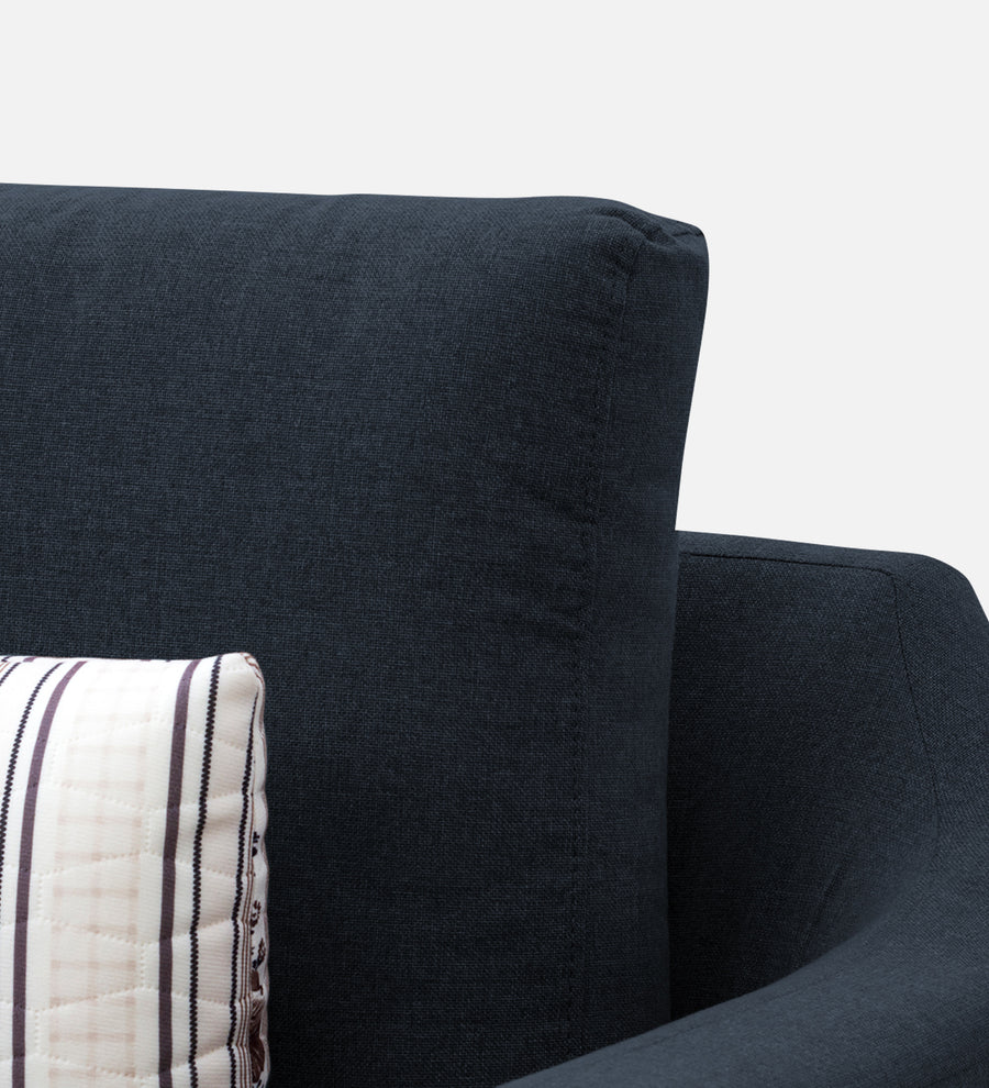 Kevin Fabric 1 Seater Sofa In Denim Blue Colour - Febonic Living