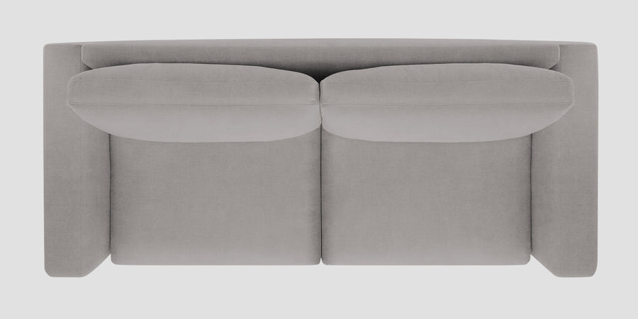 Esha Fabric 2 Seater Sofa In Silver Grey Colour - Febonic Living