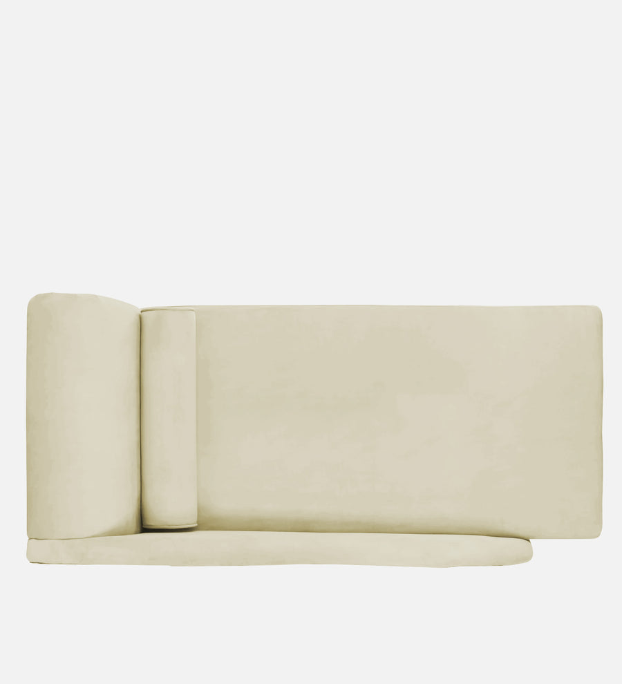 Rana Velvet Rhs Chaise Lounger In Warm White Colour - Febonic Living