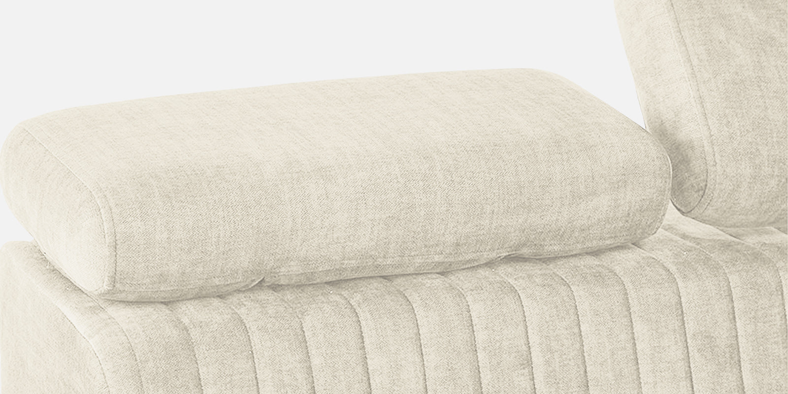 Draco Fabric 3 Seater Sofa In Ivory Cream Colour - Febonic Living