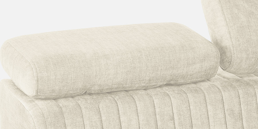 Draco Fabric 3 Seater Sofa In Ivory Cream Colour - Febonic Living