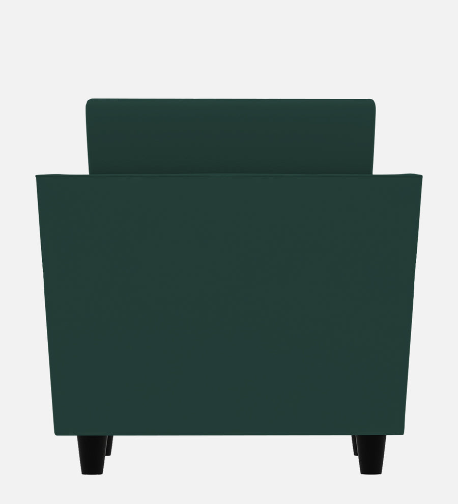 Bristo Velvet 1 Seater Sofa In Forest Green Colour With Storage - Febonic Living