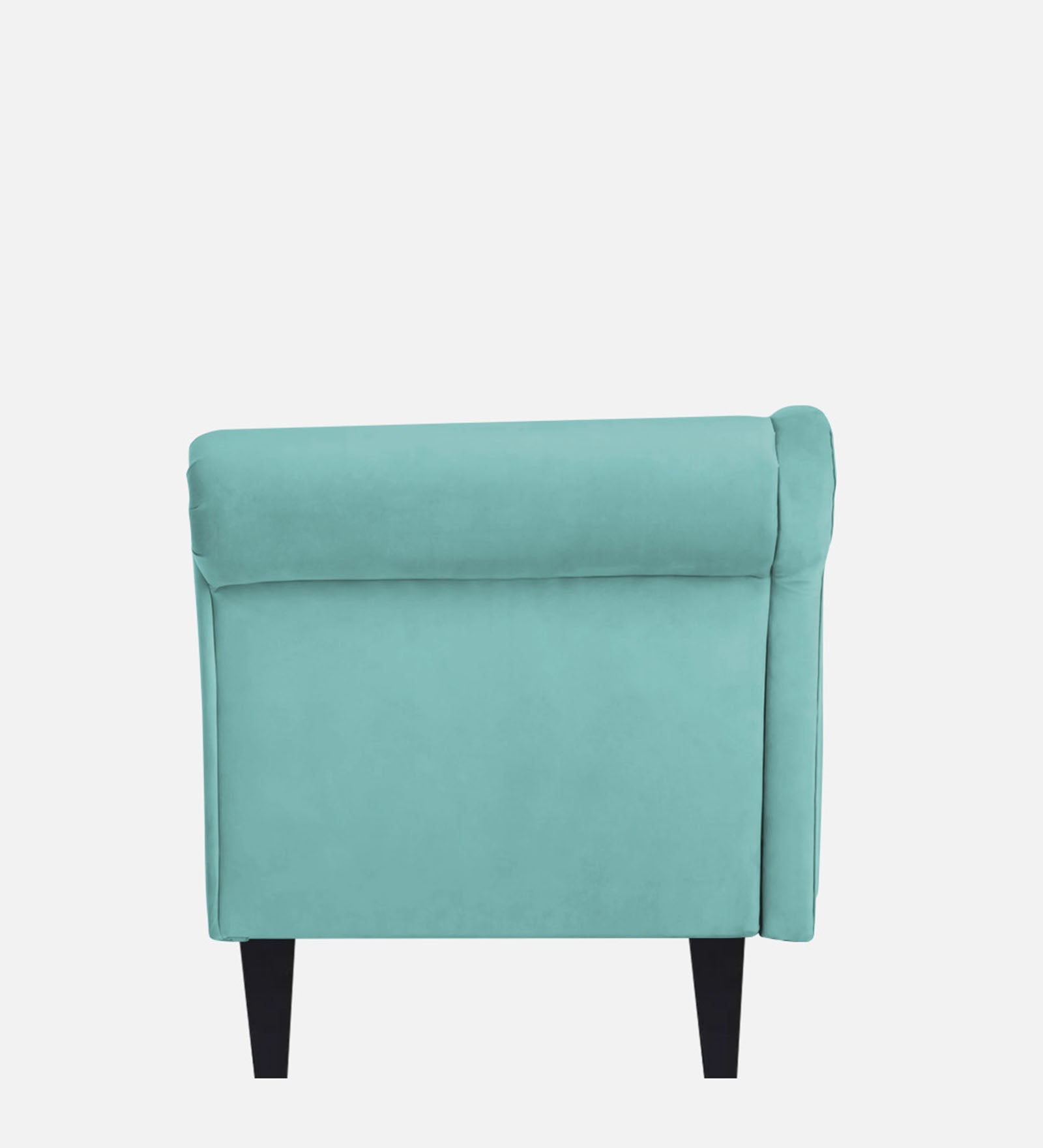 Rana Velvet LHS Chaise Lounger In Barmunda Aqua Colour