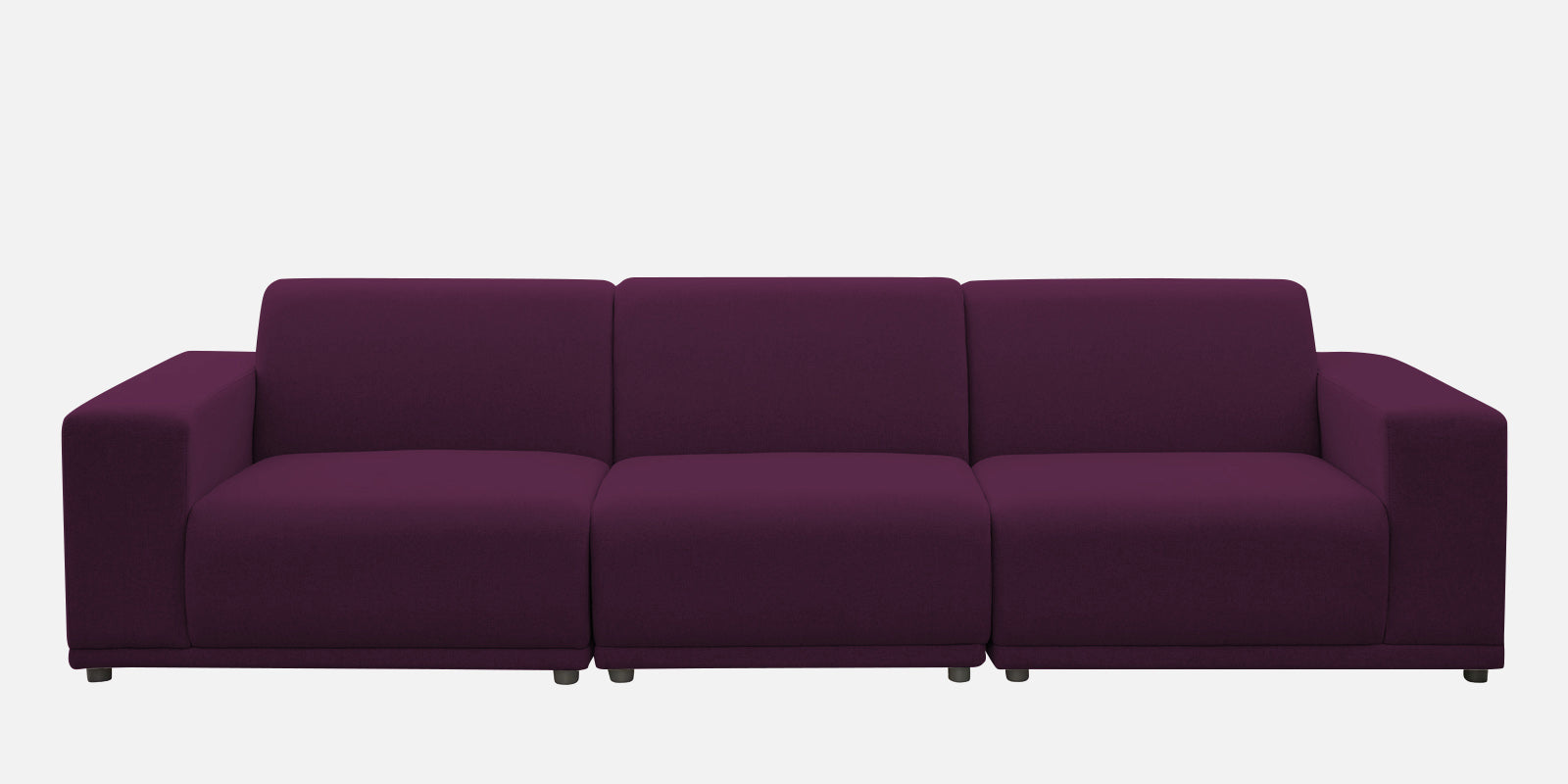 Adam Fabric RHS Sectional Sofa (3 + Lounger) In Greek Purple Colour