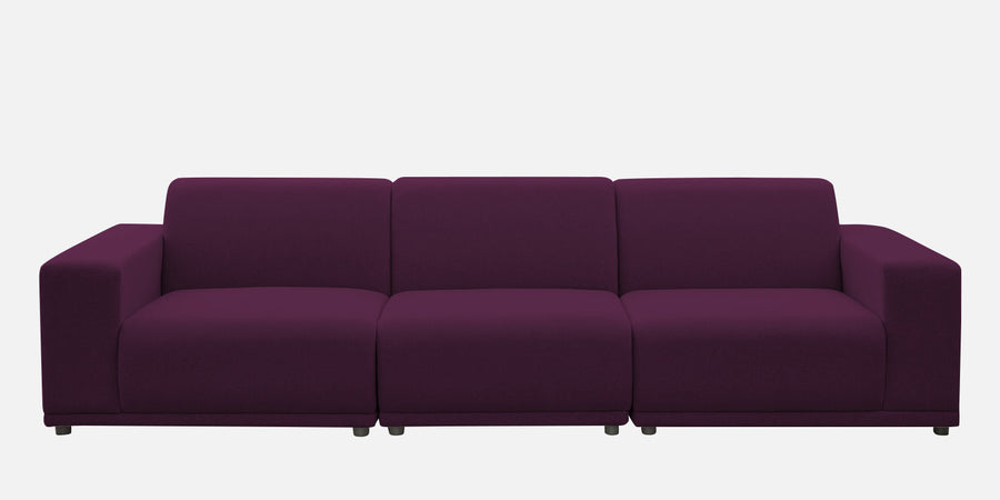Adam Fabric Rhs Sectional Sofa 3 Ottoman Lounger In Greek Purple Colour - Febonic Living