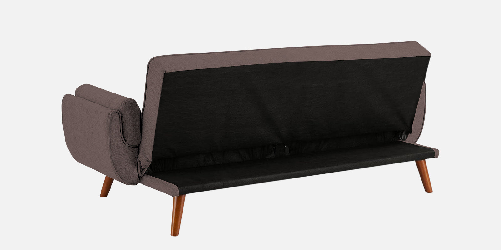 Melano Fabric 3 Seater Convertible Sofa Cum Bed in Caspa Brown Colour