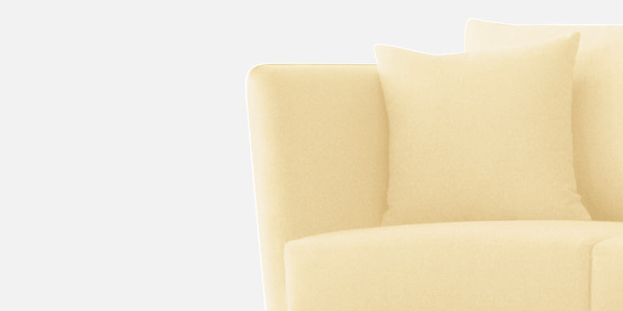 Norway Velvet 3 Seater Sofa In Sandy Beige Colour - Febonic Living