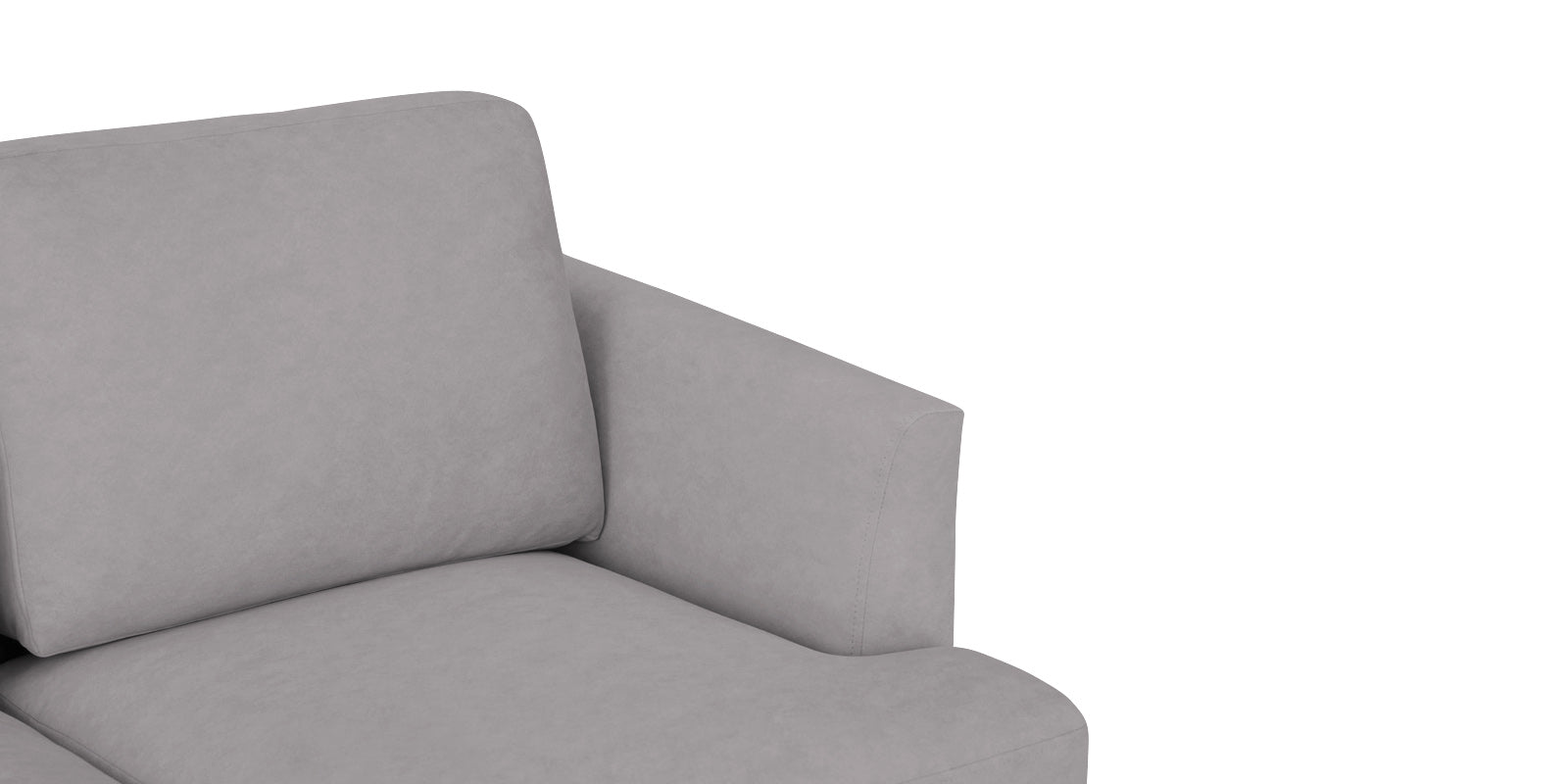 Motra Velvet 3 Seater Sofa in Concrete grey Colour