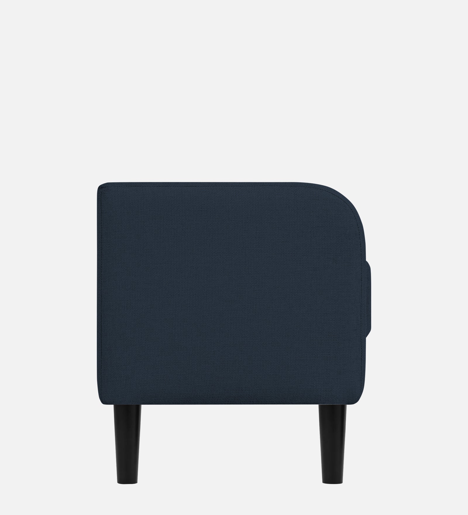 Maya Fabric Bench In Denim Blue Colour