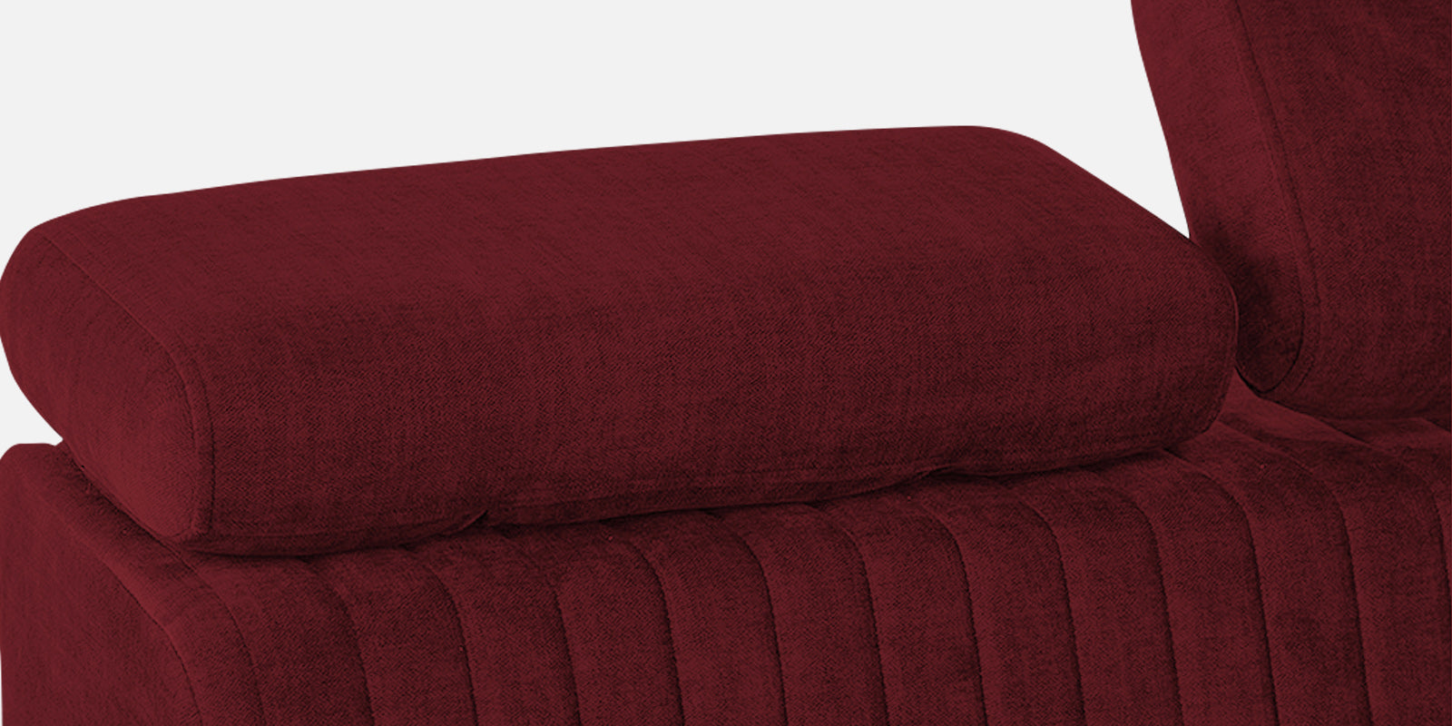 Draco Fabric 3 Seater Sofa In Blood Maroon Colour - Febonic Living