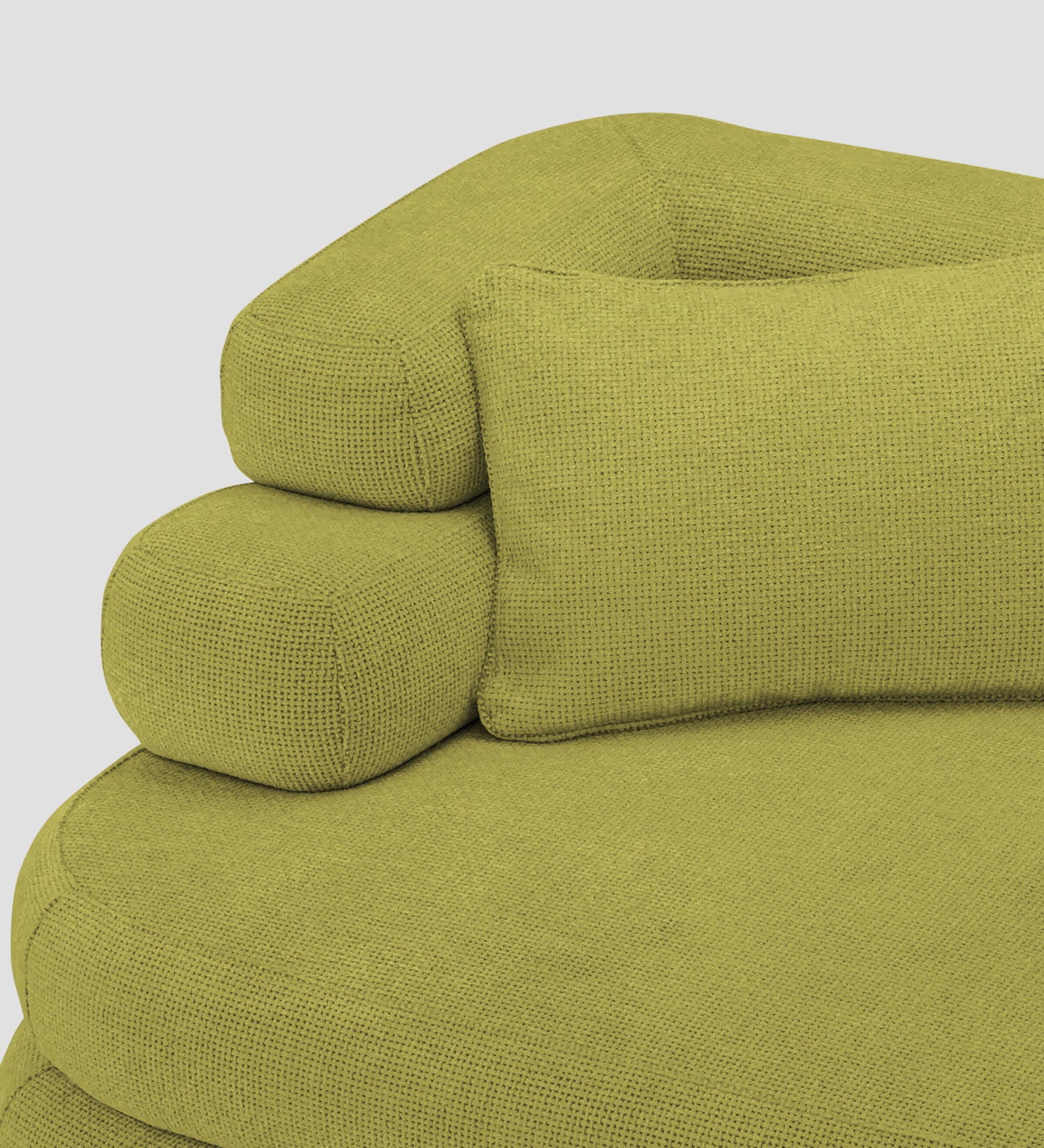 Wener Fabric 1 Seater Sofa in Kelly Green Colour