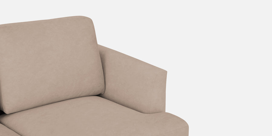 Motra Velvet 3 Seater Sofa In Camel Beige Colour - Febonic Living