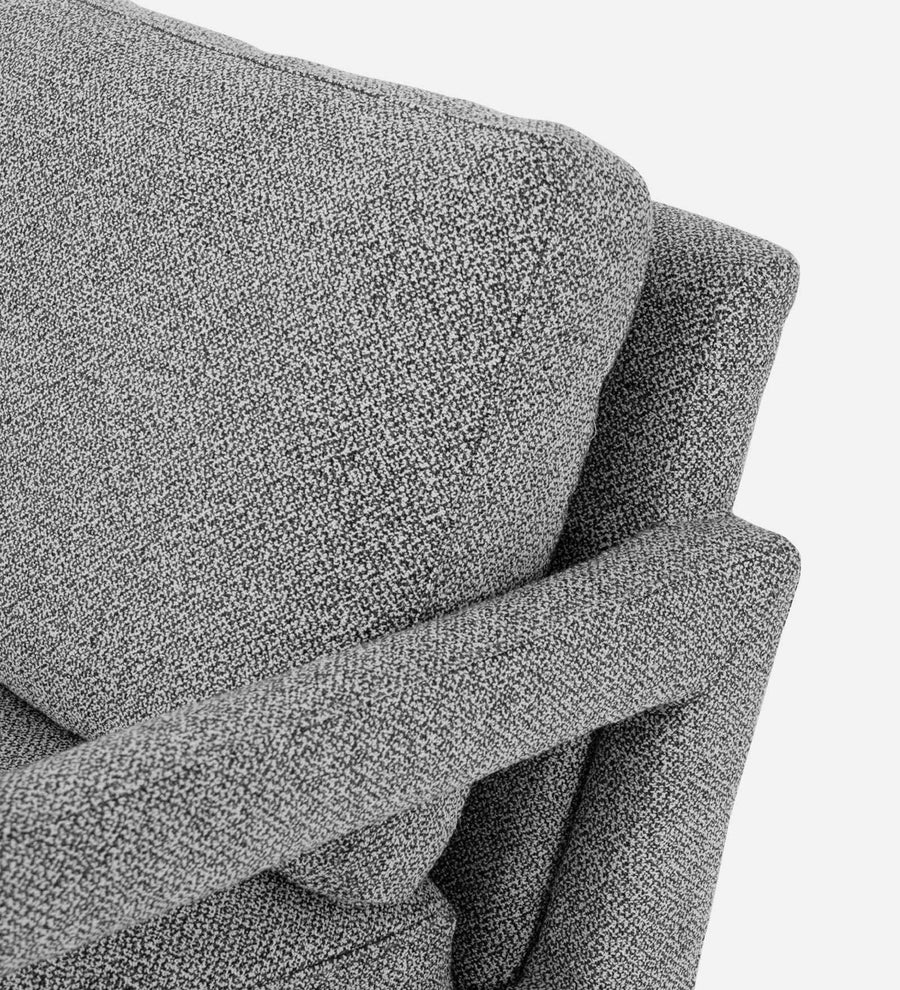 Olsen Fabric Arm Chair In Lit Grey Colour - Febonic Living
