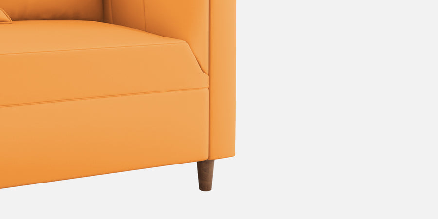 Rubi Velvet 3 Seater Sofa In Tangerine Orange Colour - Febonic Living