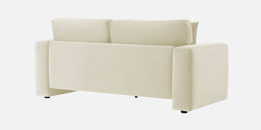 Kosta Velvet 2 Seater Sofa In Warm White Colour - Febonic Living