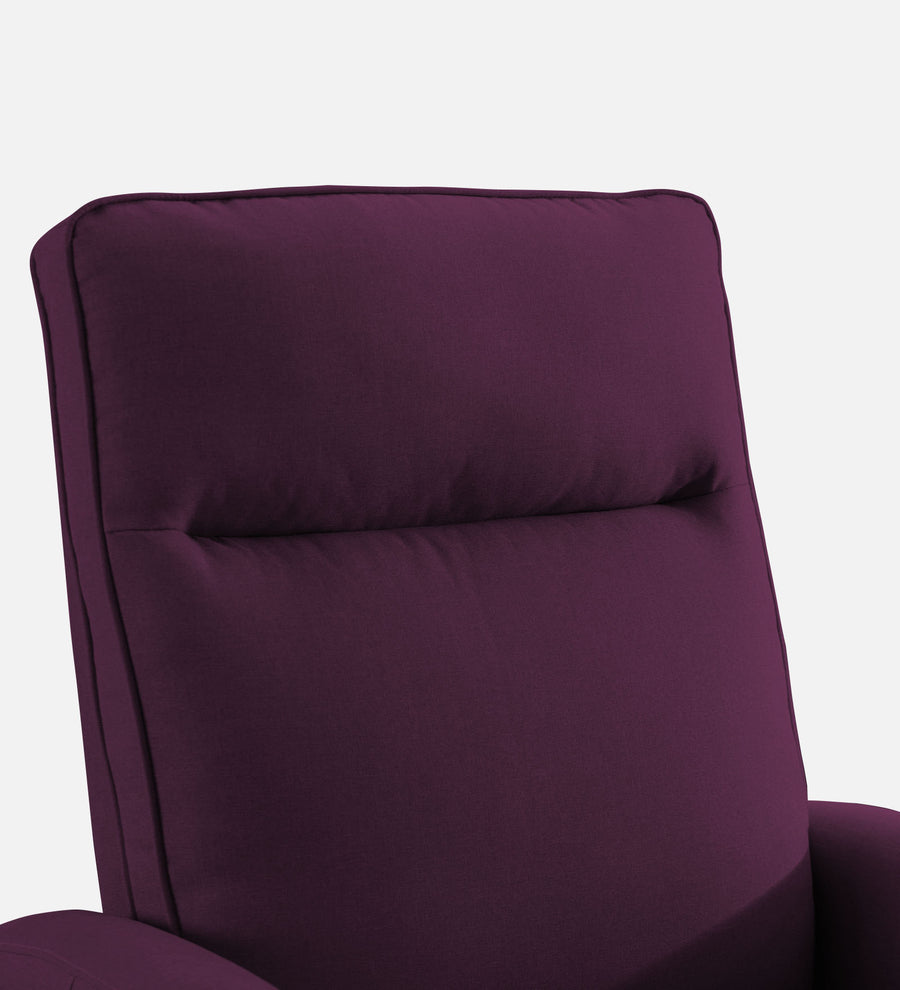 Logan Fabric 1 Seater Motorized Recliner In Greek Purple Colour - Febonic Living