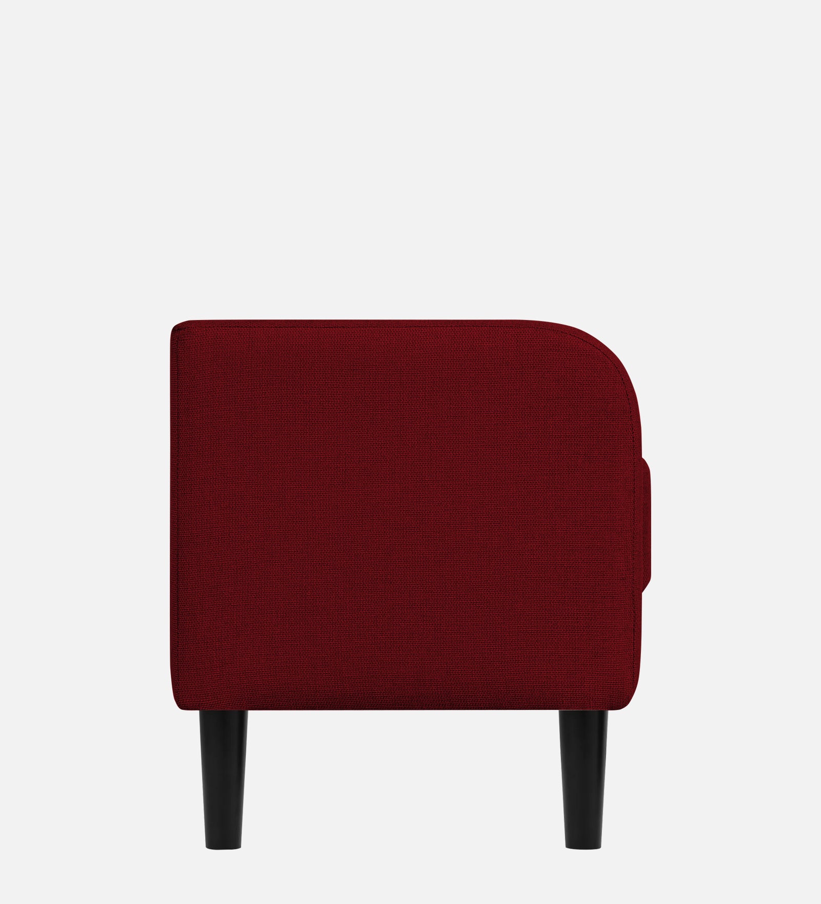 Maya Fabric Bench In Ruby Red Colour