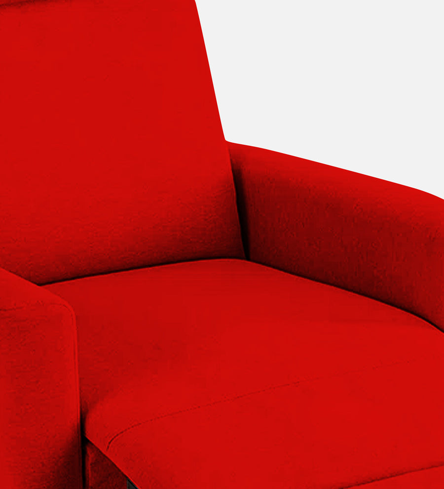 Zura Fabric 1 Seater Rotating Motorized Recliner In Ruby Red Colour - Febonic Living