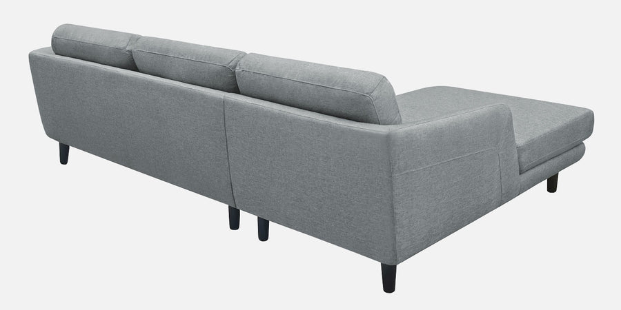 Natasha Velvet Rhs Sectional Sofa 3 Lounger In Pearl Grey Colour - Febonic Living
