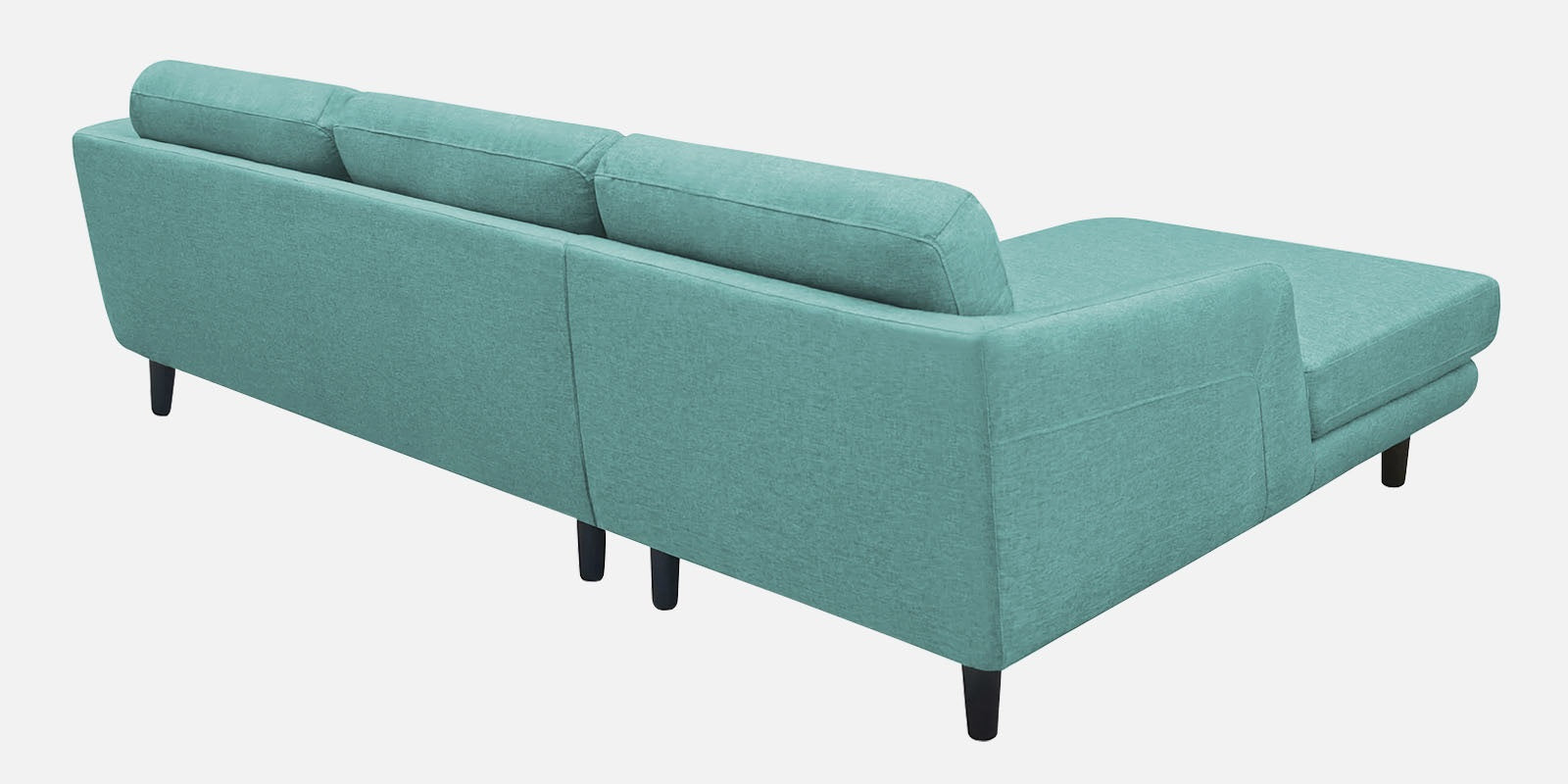 Natasha Velvet RHS Sectional Sofa (3+Lounger) in Barmunda Aqua Colour