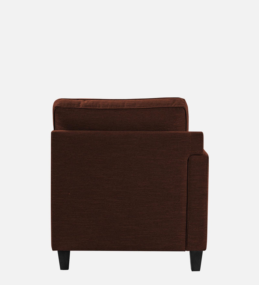 Royee Fabric Lhs Chaise Lounger In Coffee Brown Colour With Storage - Febonic Living