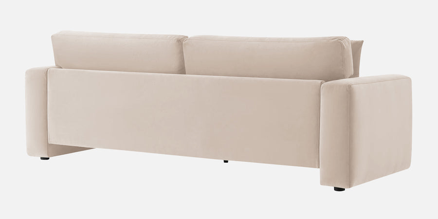 Kosta Velvet 3 Seater Sofa In Camel Beige Colour - Febonic Living