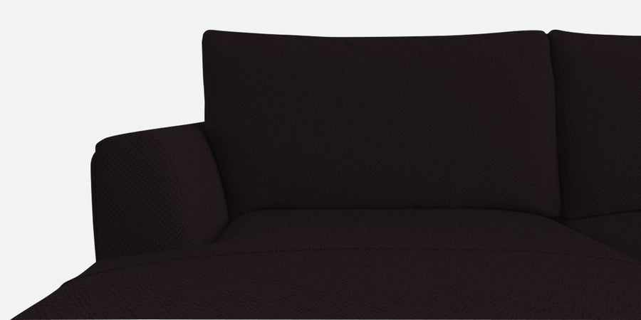Como Fabric Rhs Sectional Sofa 3 Lounger In Cara Brown Colour - Febonic Living