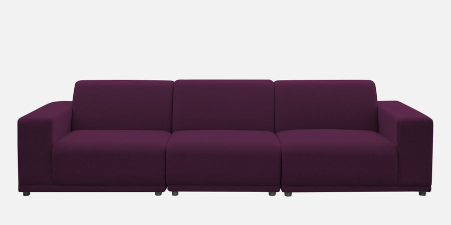 Adam Fabric Lhs Sectional Sofa 3 Ottoman Lounger In Greek Purple Colour - Febonic Living